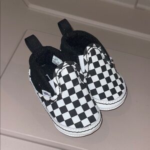 Vans Kids Black and White Checkered Sneakers
